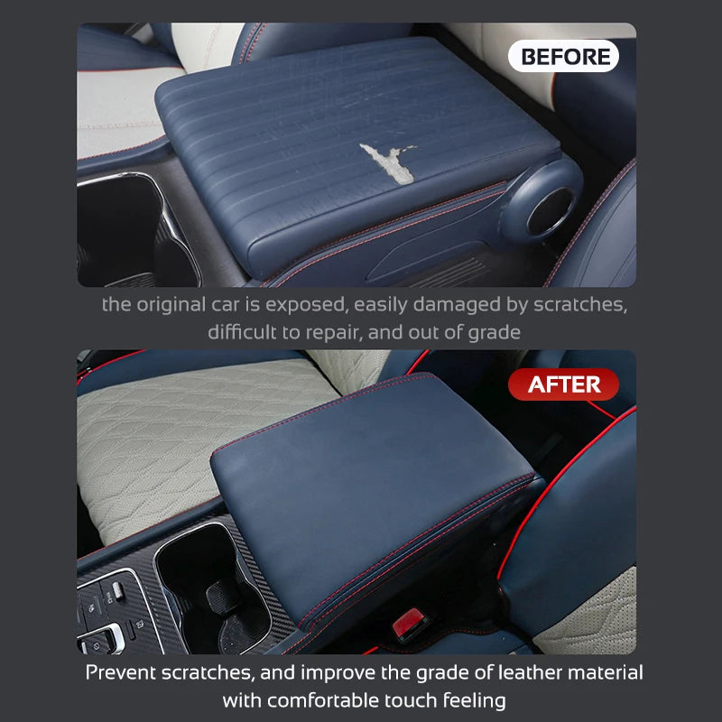 BYD Atto 3 Armrest Cover – PU Leather Pad